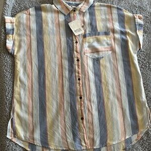 a.n.a Multicolor Striped Shirt